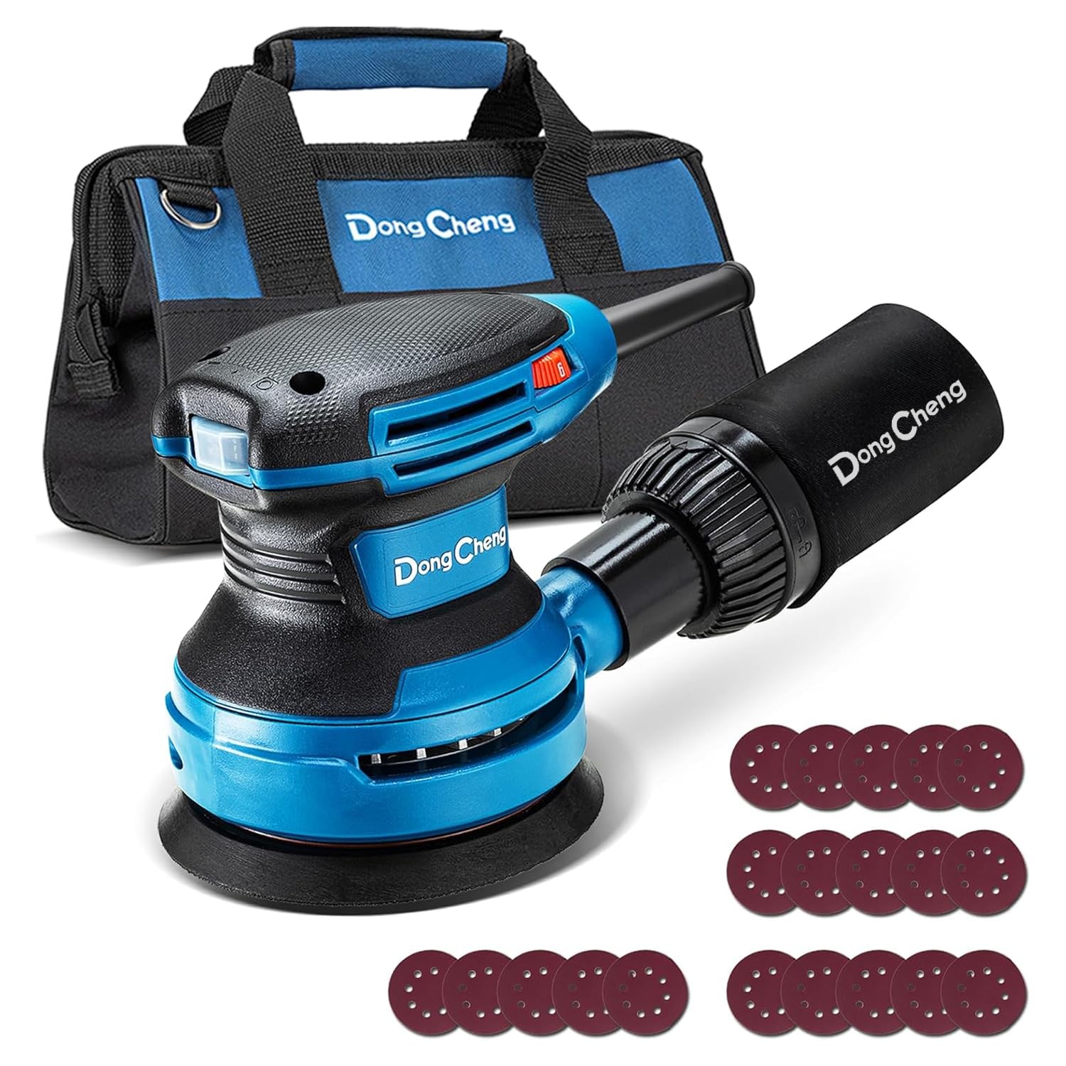 5Inch Random Orbital Sander 3.2A 12800OPM Electric Palm Sander, 6 Variable Sp...