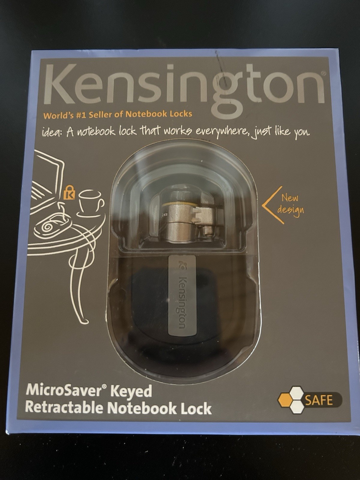 Kensington MicroSaver Retractable Keyed Laptop Lock K64538US