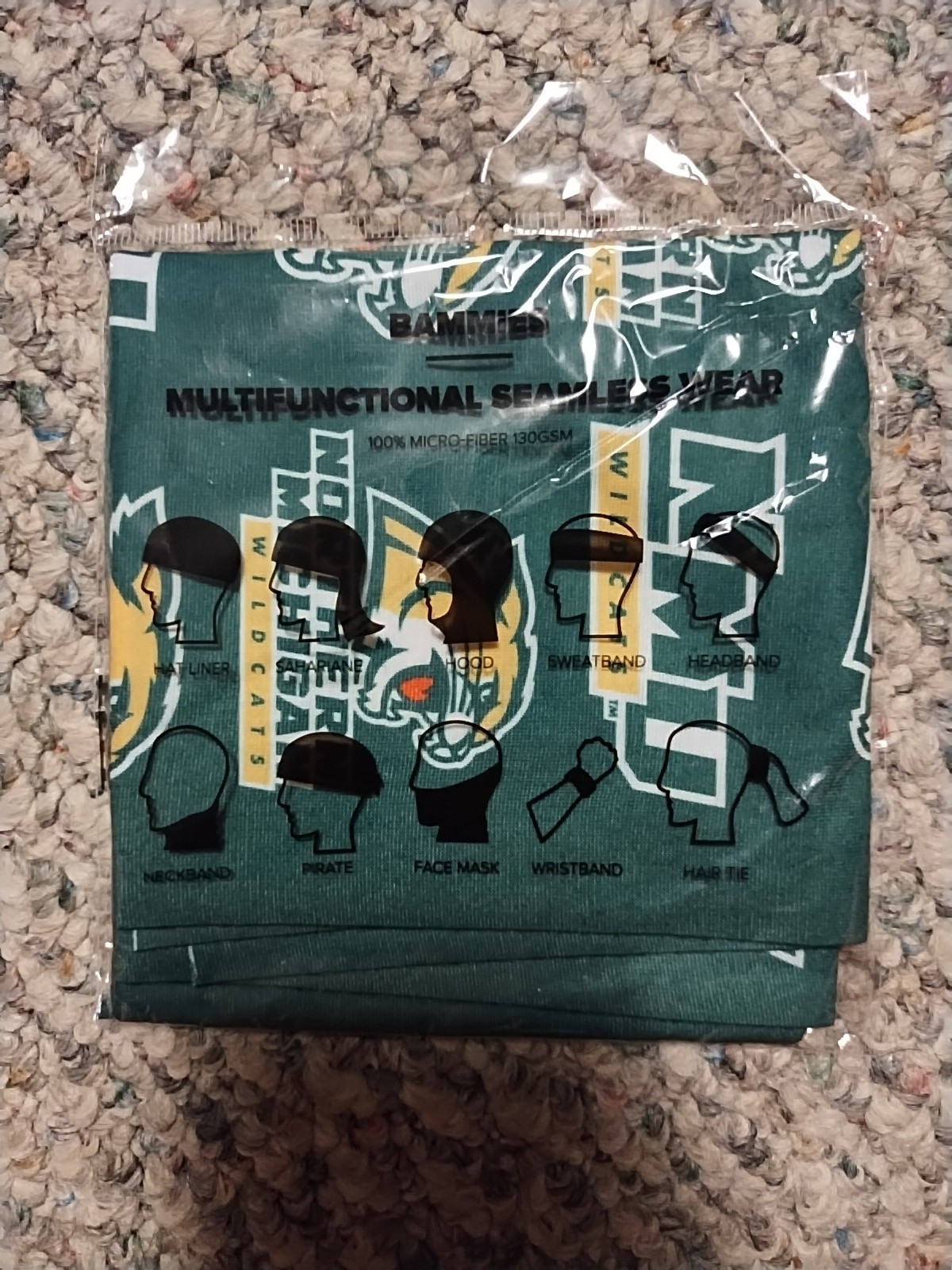 Multifunctional Seamless Headwear From NMU (Northern Michigan University)