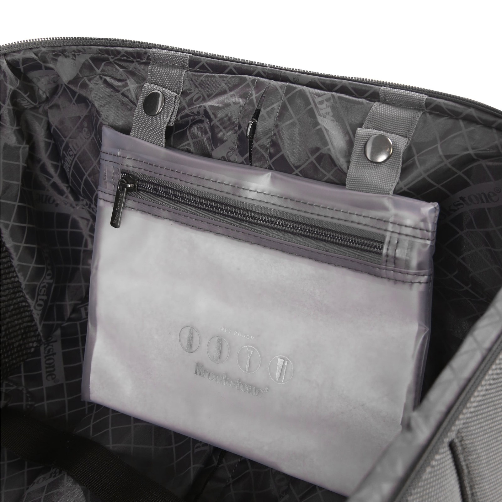 Brookstone Harbour 26" Softside Medium Checked Expandable Spinner Luggage