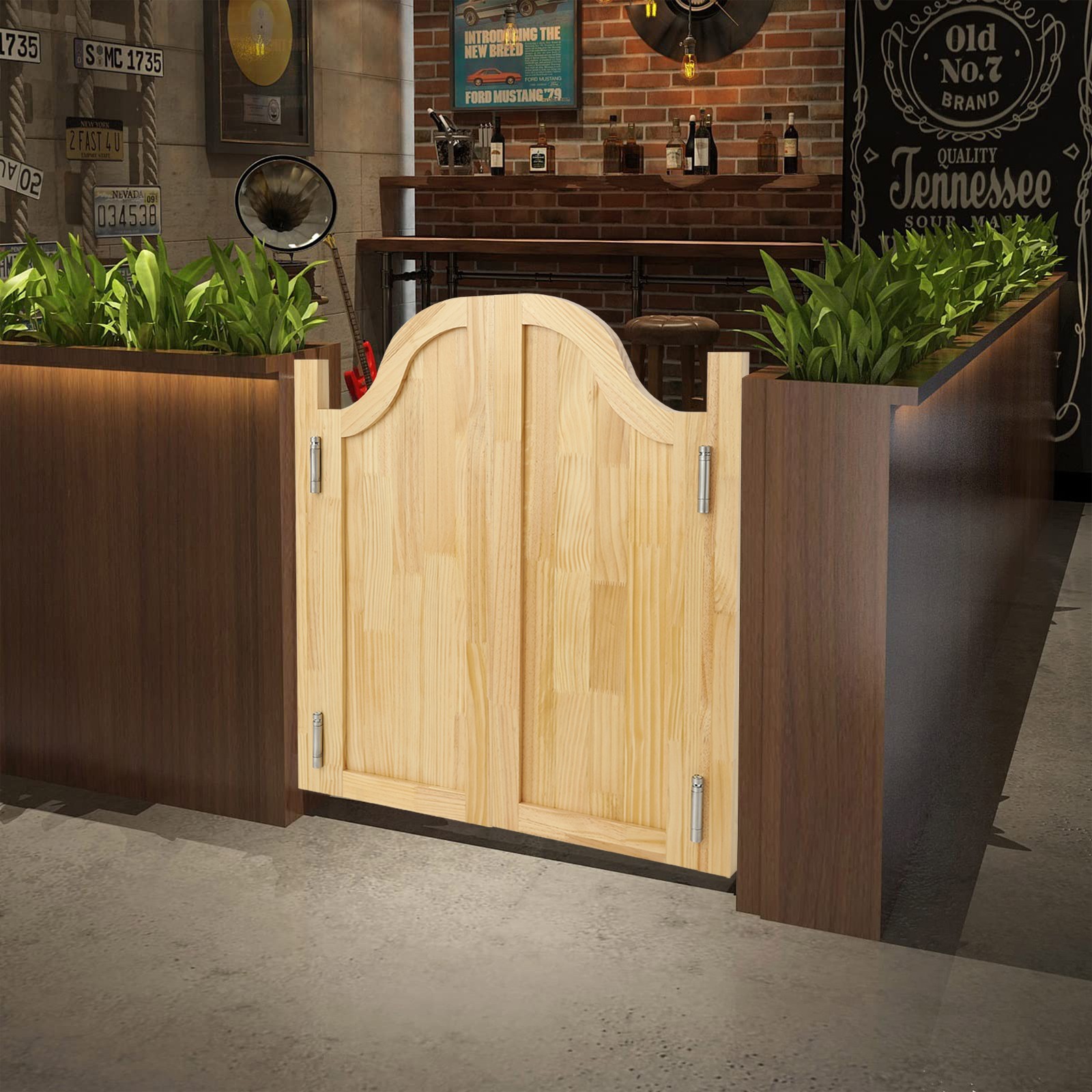 Solid Wood Door Partition Door 80x90cm For Shop Entrance Partition Door Modern