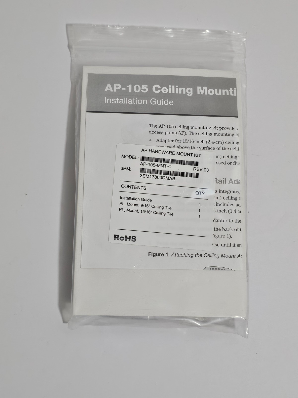 Aruba AP-105-MNT-C AP Hardware Mounting Kit New