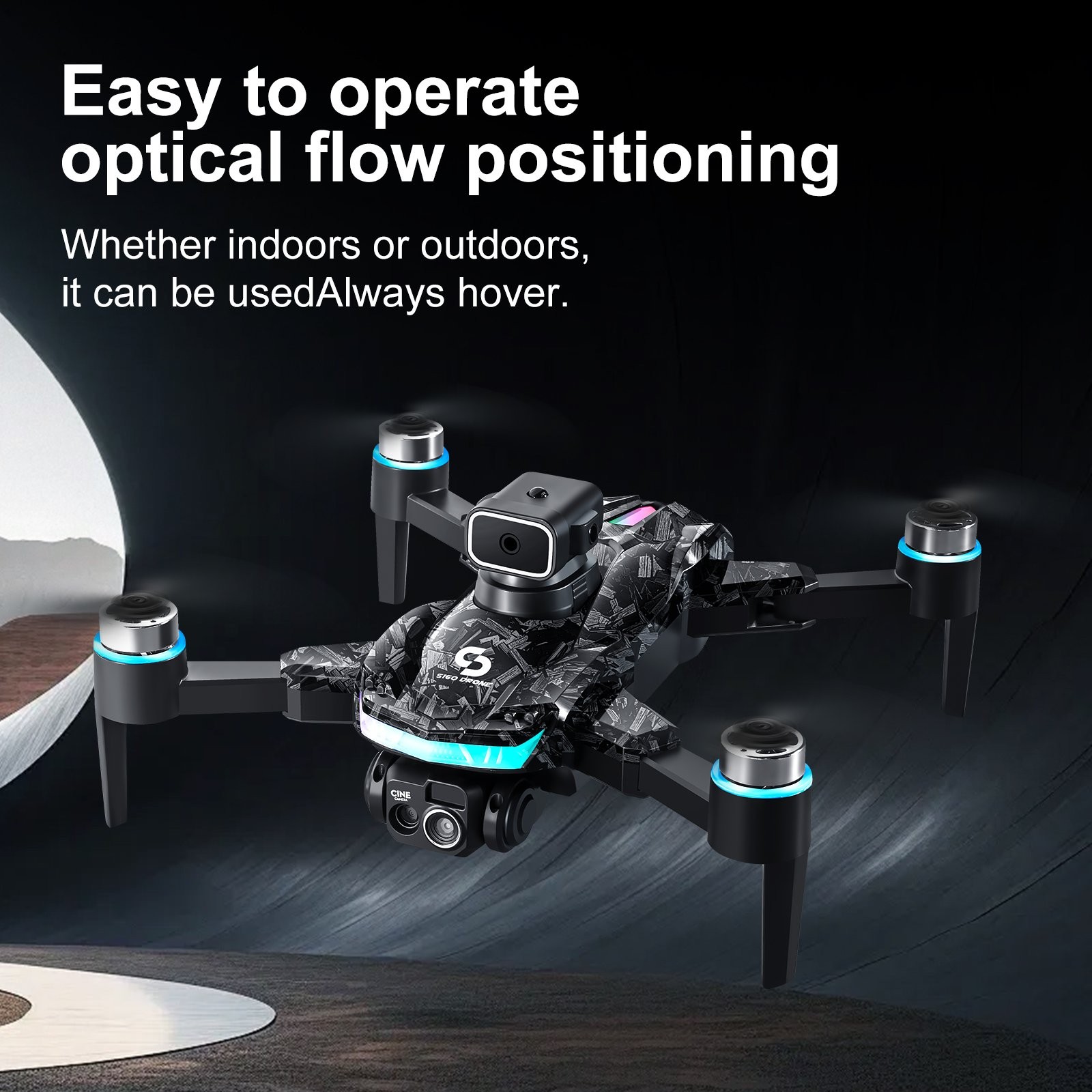 Drone 2026 4K HD Dual Camera WiFi FPV RC Foldable Quadcopter With Remote