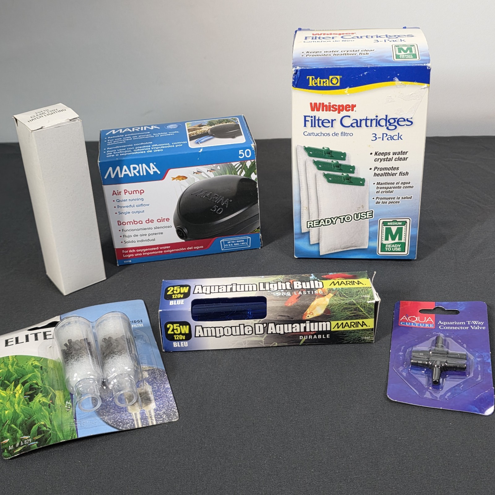 Lot Of Aquarium Parts Pump Filters Bulbs Please See Photos