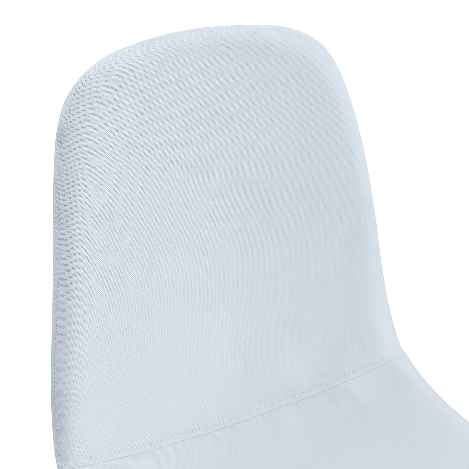 Set of 4 Modern Dining Chair Linen Upholstered Kitchen Chairs with Metal Legs