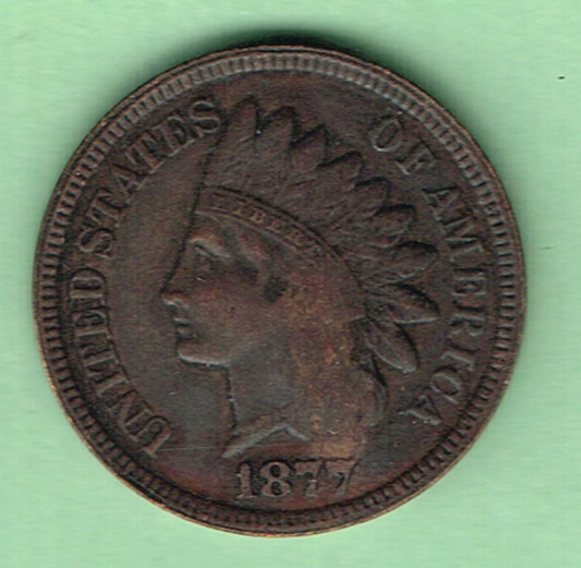 1877 Indian Head Cent  reproduction fantasy use as a hole filler   LOT S
