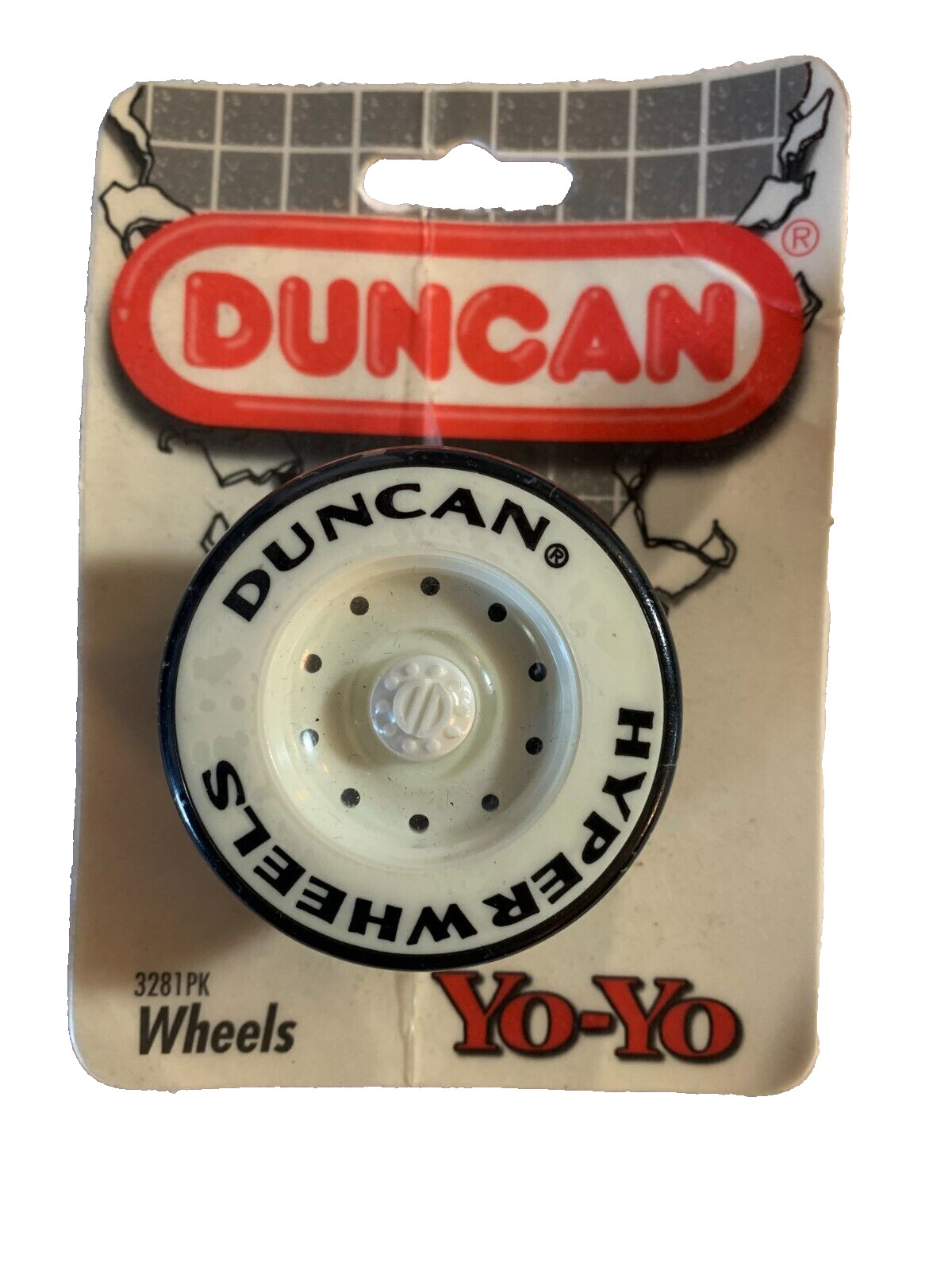 1994 DUNCAN WHEELS White YOYO YO-YO NEW Sealed
