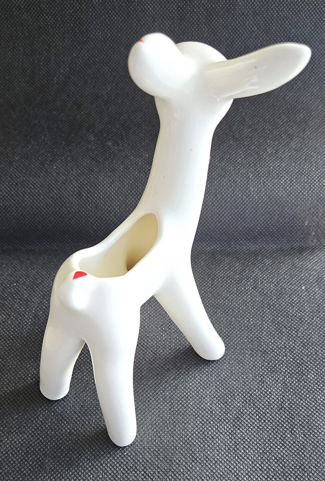 Cute 1950s Ceramic Deer Planter Decoration 6" Tall