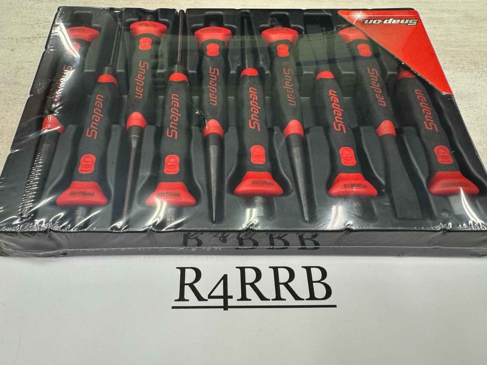 Snap-on Tools NEW RED 10 Piece Soft Grip Punch and Chisel Set PPCSG710R