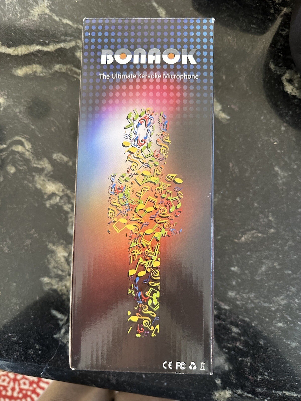 Bonaok Wireless Karaoke Microphone Q37 HiFi Speaker w/Hardcase
