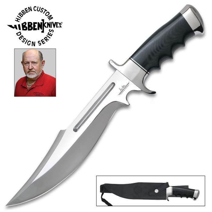 15" Gil Hibben Legionnaire Bowie Knife Full Tang Hunting Survival Fixed Blade