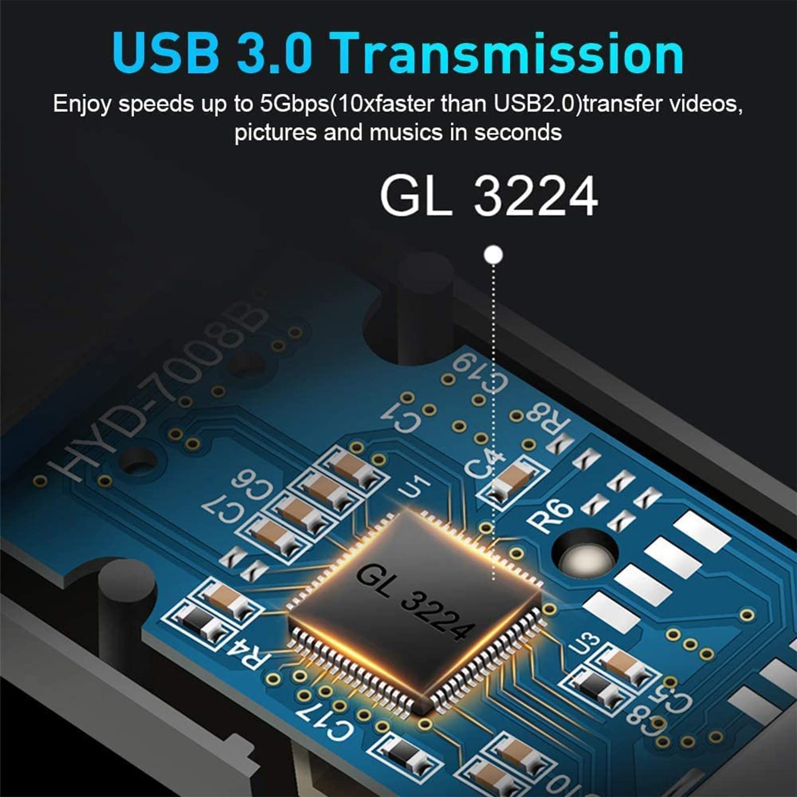 Usb 3.0 Sd Card Reader Rocketek 2 Slots Memory Card Reader A Build-In Micro Sd