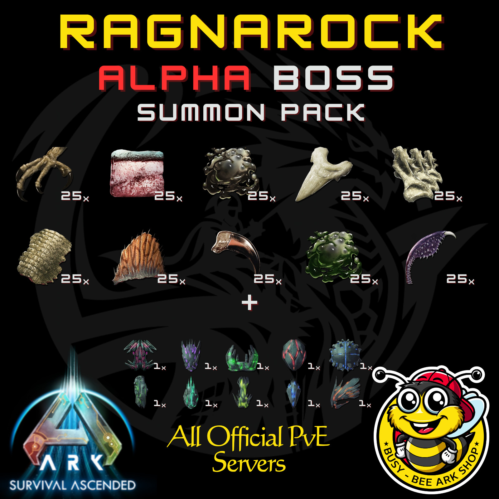 ARK-Survival-Ascended-PvE-Bosses-Summon-Packs-PC-XBOX-PS5-ASA-BusyBee