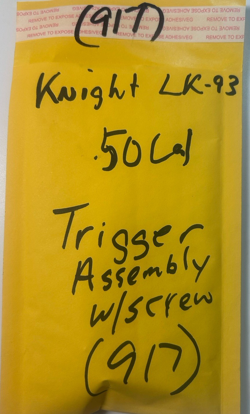 Knight LK93 LK-93 Inline Muzzleloader Trigger Assembly With Screw