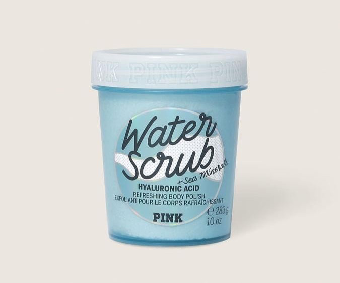 Victoria's Secret PINK Body Scrub Water Sea Salt Refreshing Hyaluronic Acid