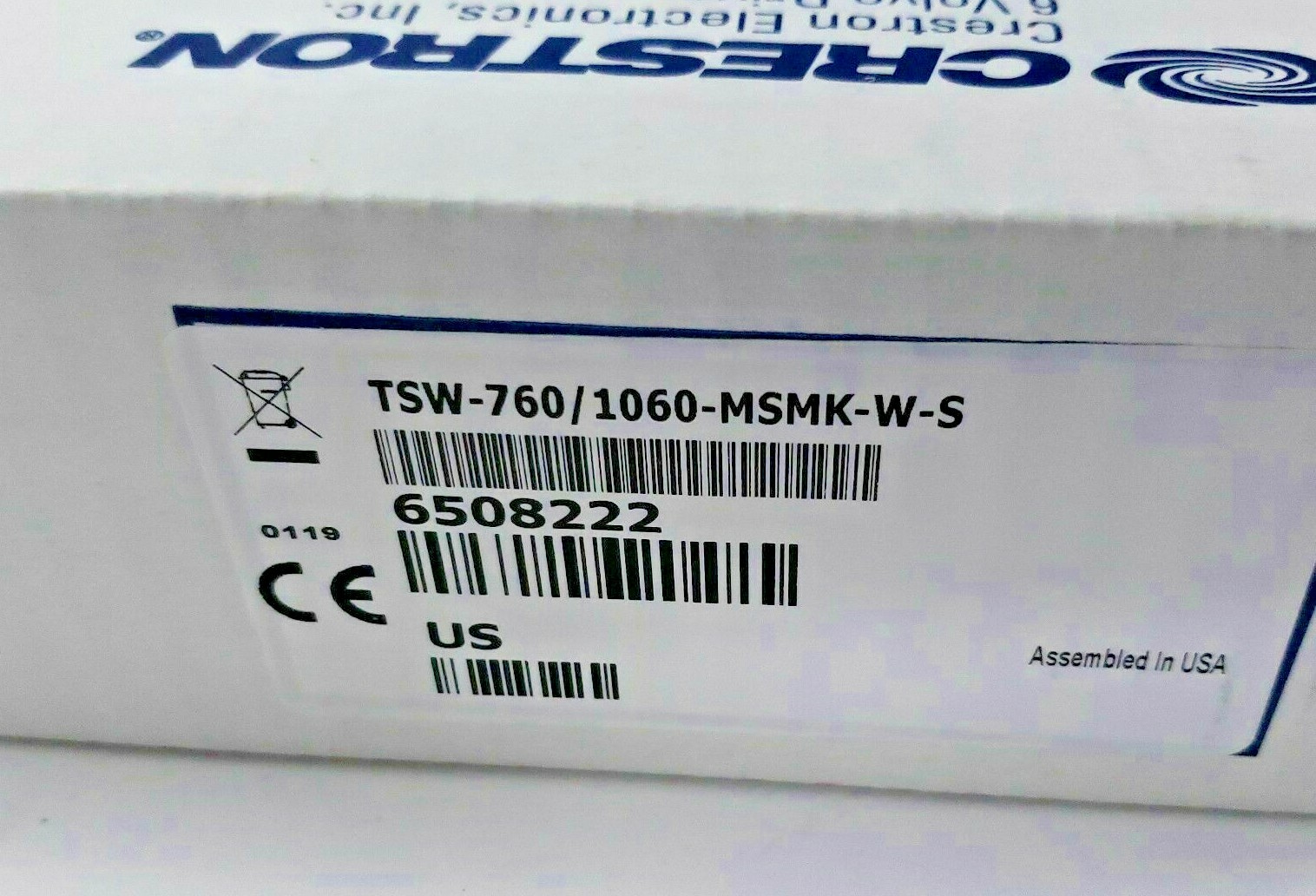 Crestron TSW-760/1060-MSMK-W-S Multi-Surface Touch Screen Mount Kit New 6508222
