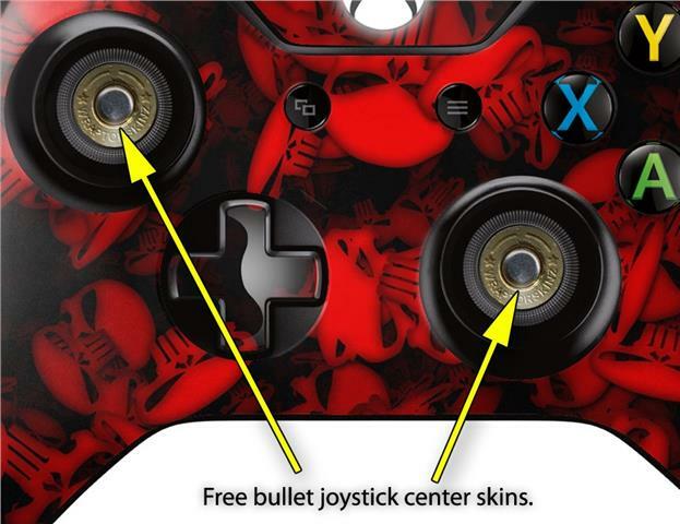 Skulls Confetti Red Skin for XBOX One Controller