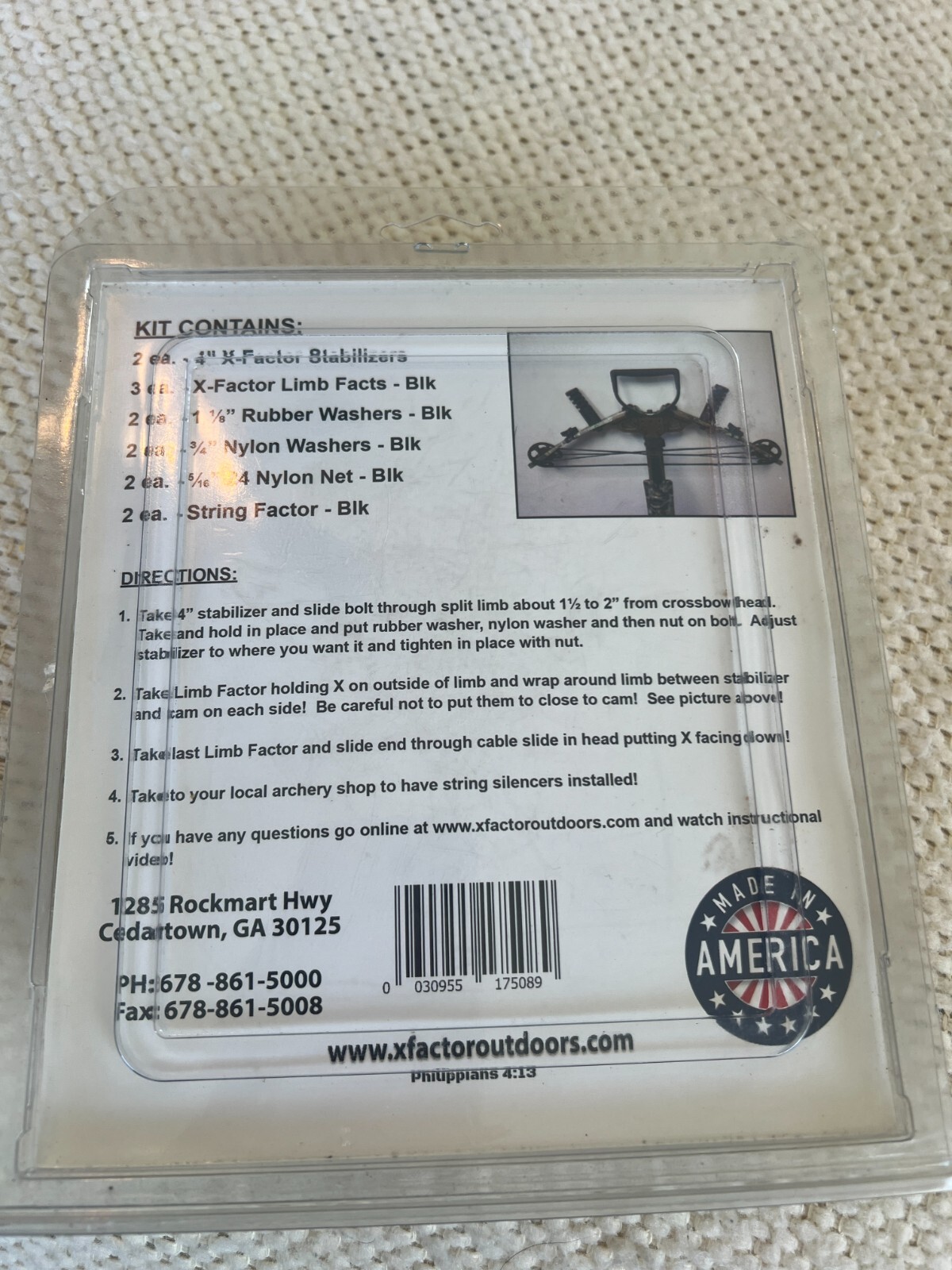 X Factor Supreme Split Limb Crossbow Dampening System