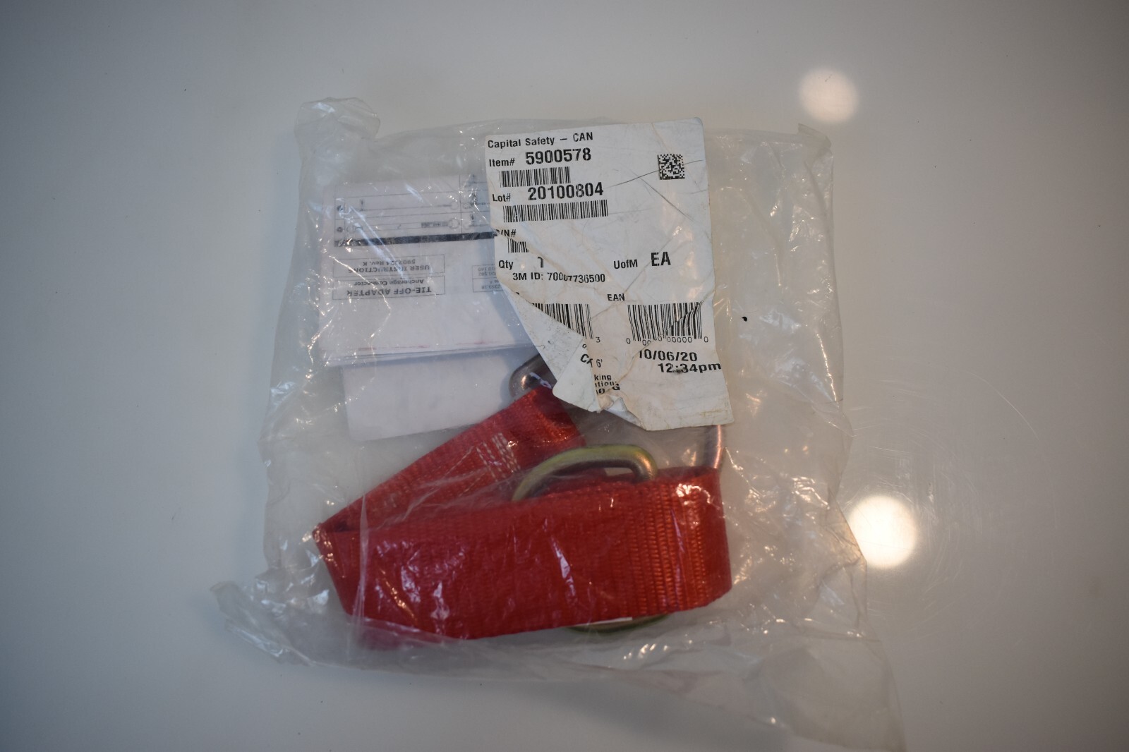 3M PROTECTA PRO #5900578 Red 6' Tie-Off Adapter