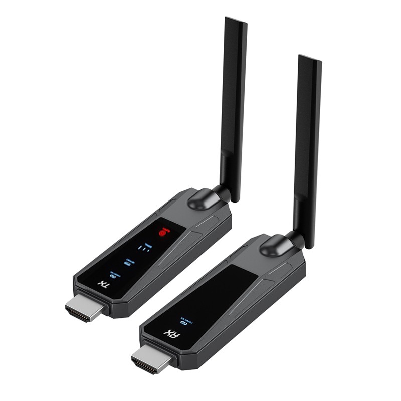 50m Wireless HDMI Extender Video Transmitter Receiver Screen Share Camera PC TV