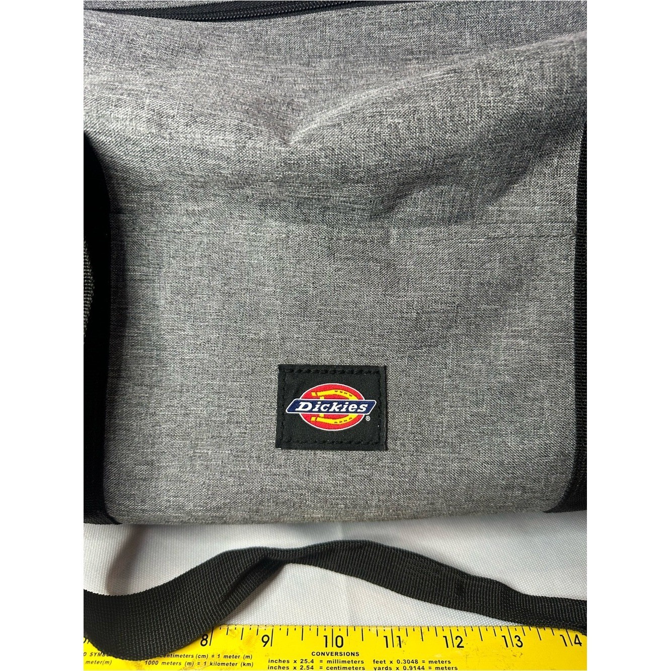 Dickies Gray Travel Duffel with Black Straps