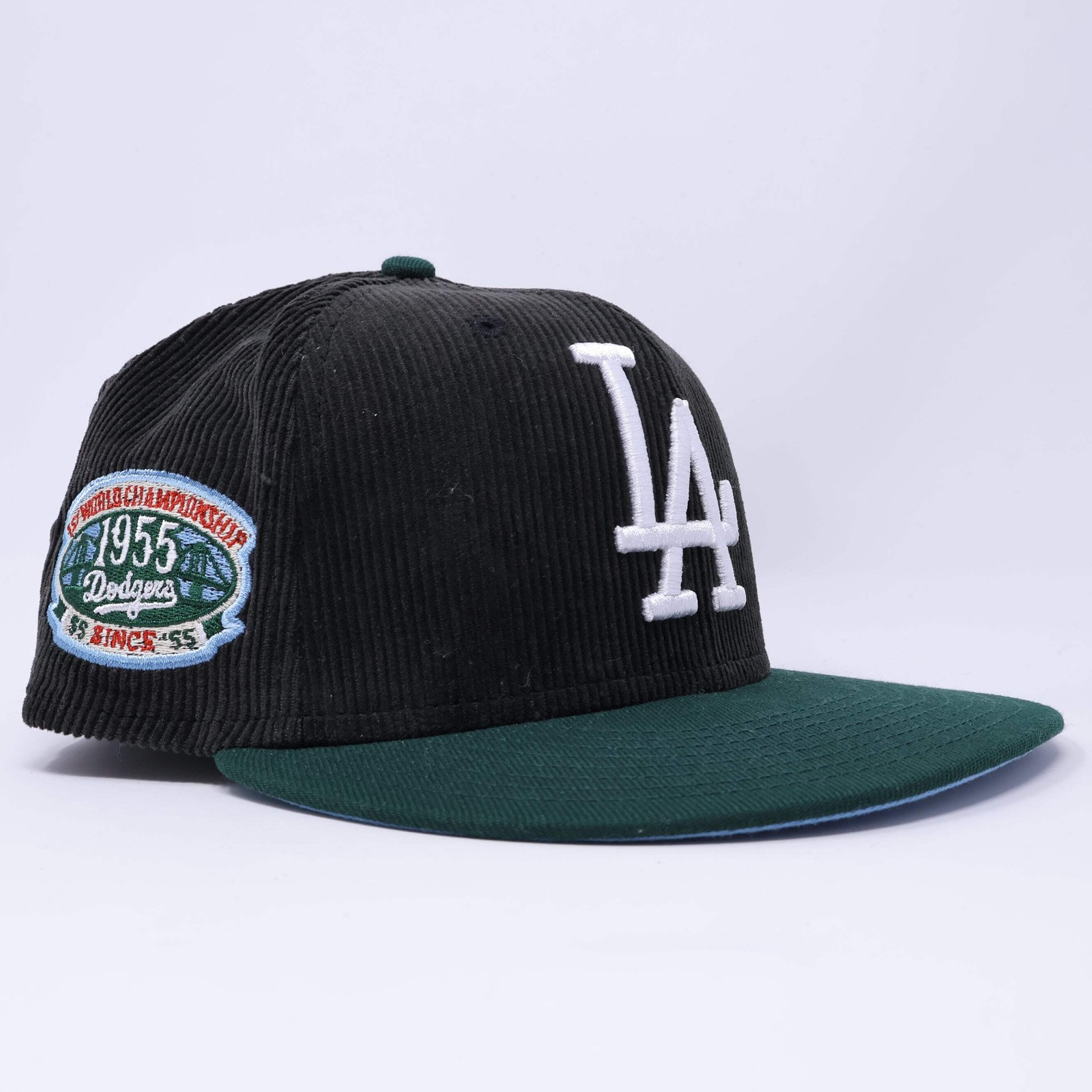 USED 7 Black Los Angeles Dodgers 1st World Championship 59fifty New Era Fitted H