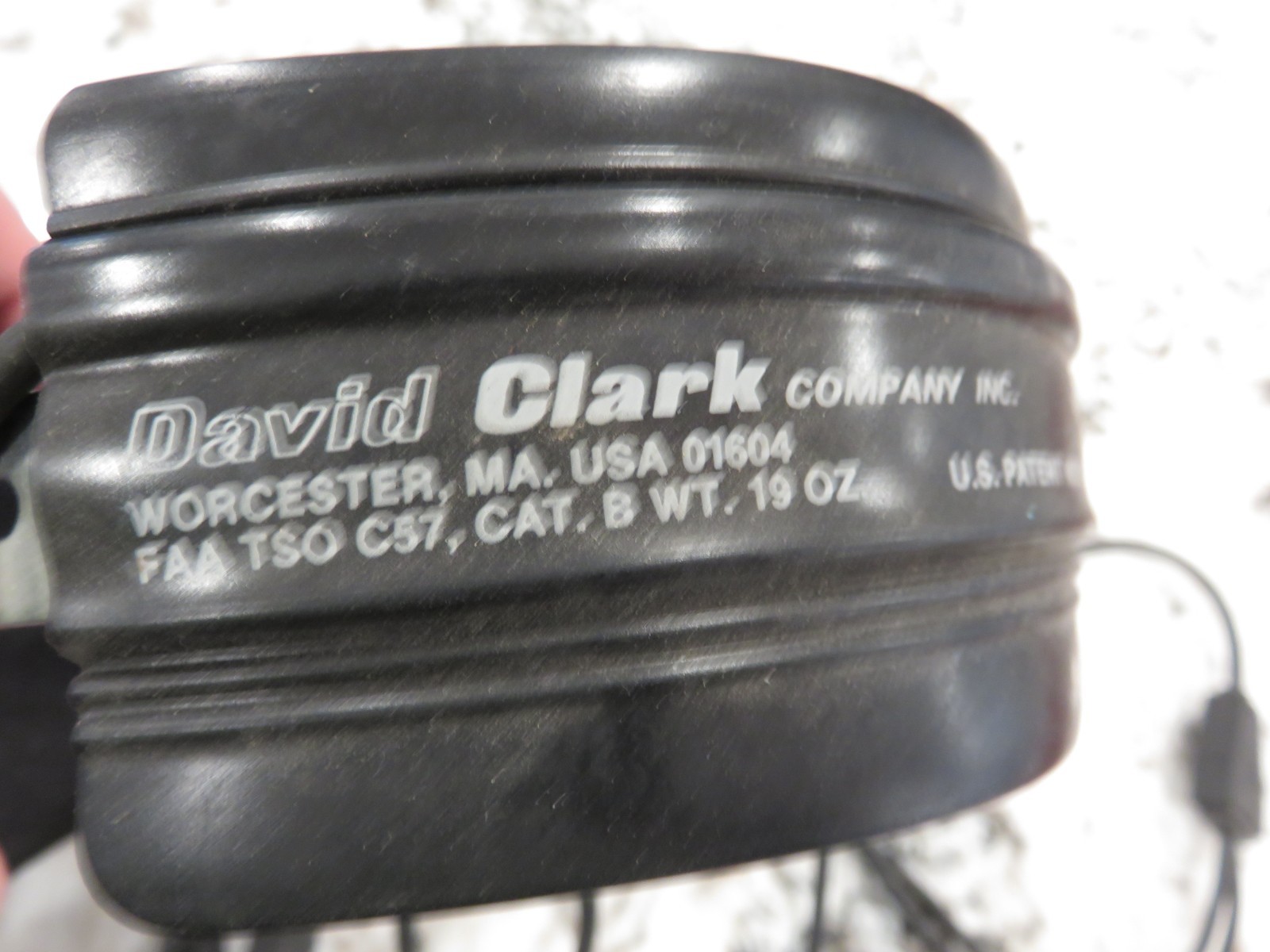 VTG David Clark Model H10-40 Aviation Headset with M4 Microphone - Untested READ