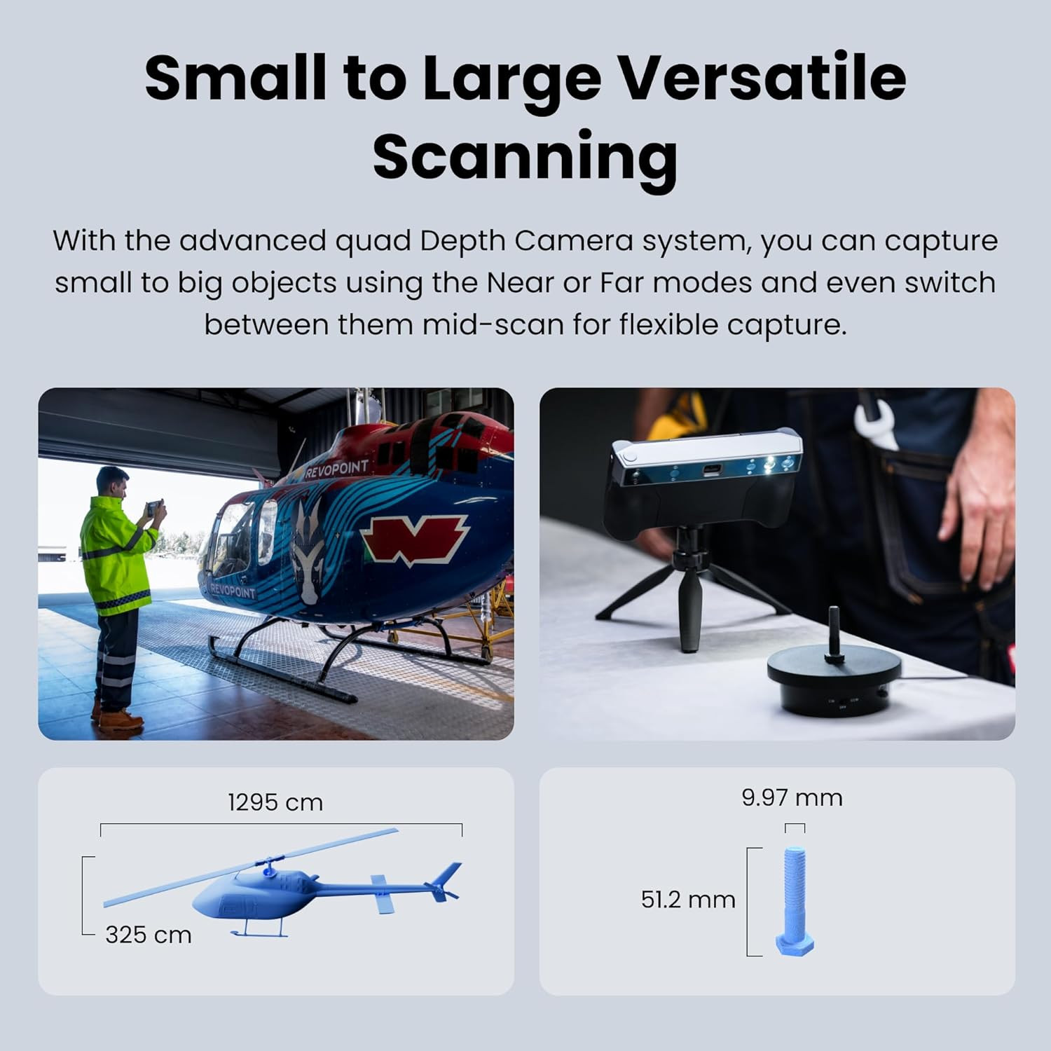 MIRACO plus 3D Scanner for 3D Printing Handheld, 3D Printer Scanner with Photogr