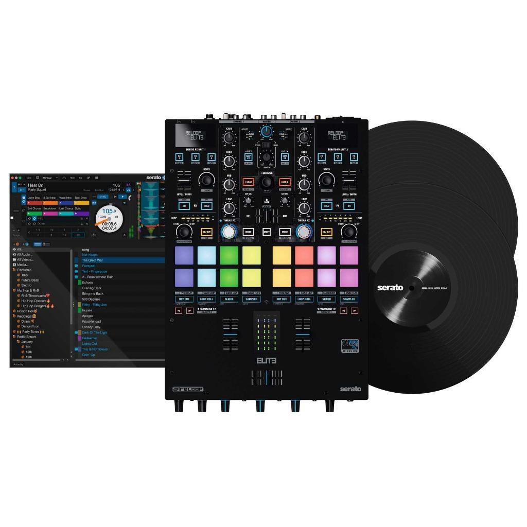 Reloop ELITE Two Channel Serato DJ Pro Mixer w/ Performance Pads - B Stock