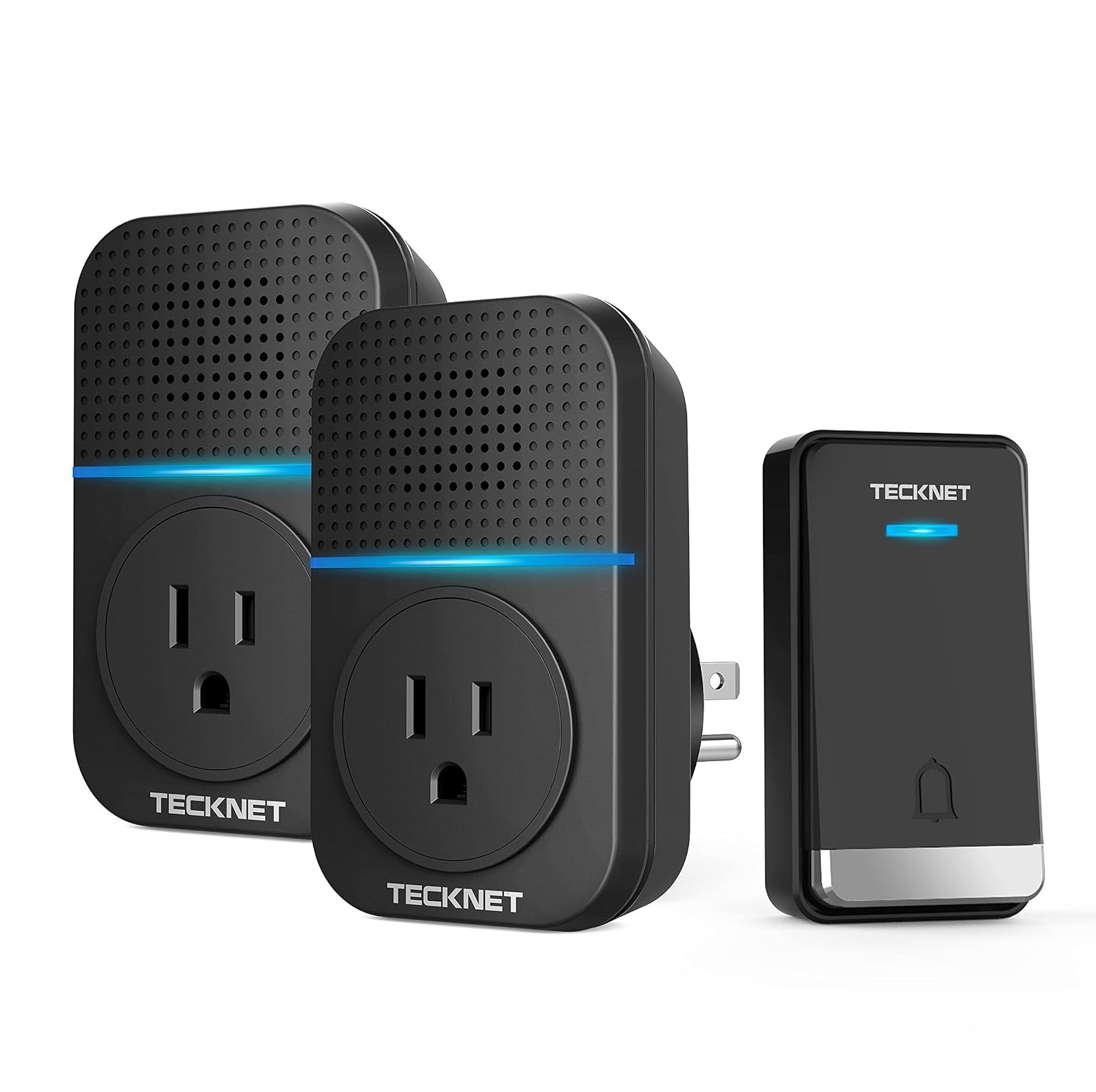 TECKNET Wireless Doorbell, Self-Powered, 1300ft Range, Waterproof