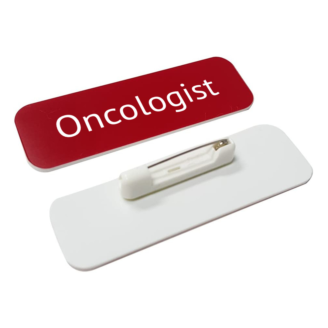 Oncologist 1 x 3" Rounded Corner Name Badge | Medical Specialism Badges