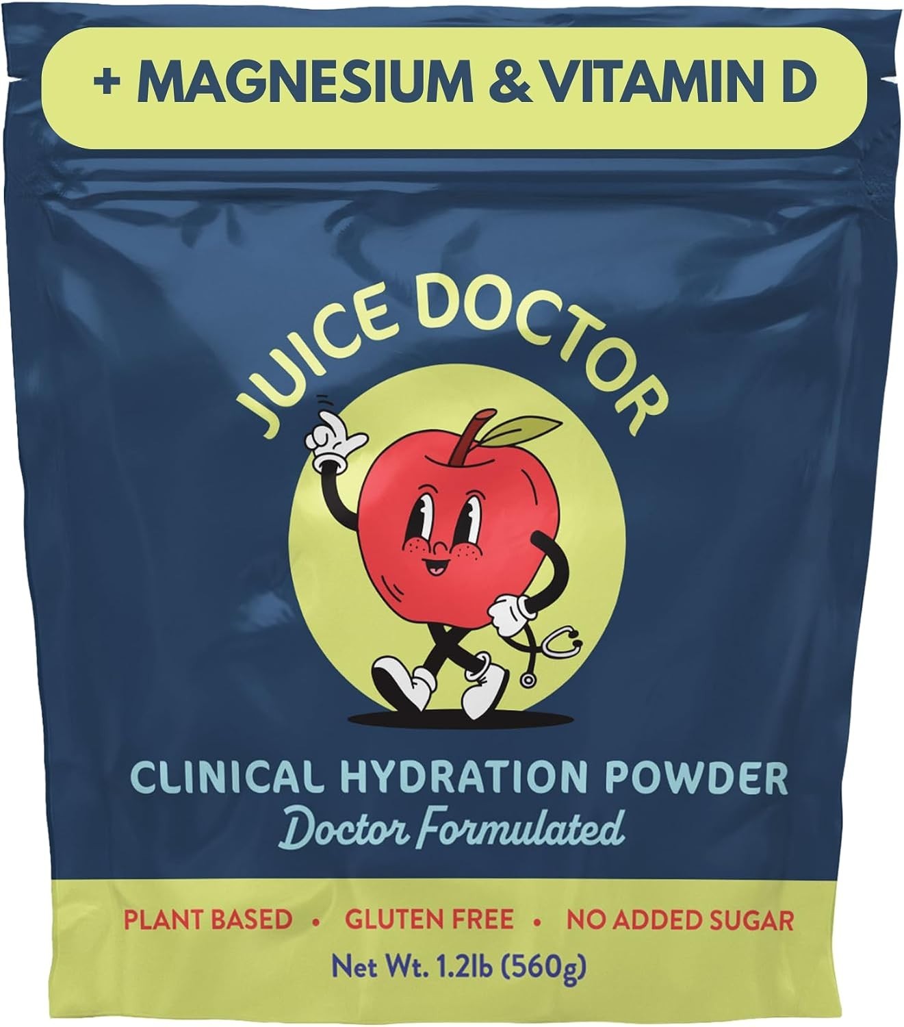 Hydration Powder Made with Apple Juice Powder, Magnesium Citrate, Vitamin D Fami