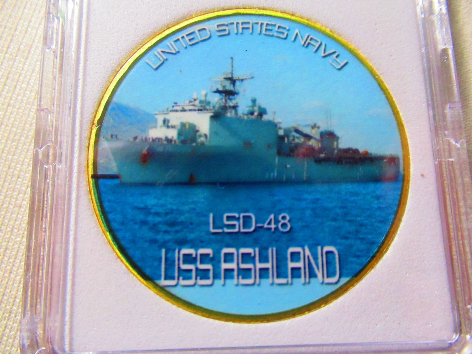 US NAVY - USS ASHLAND (LSD-48) Challenge Coin