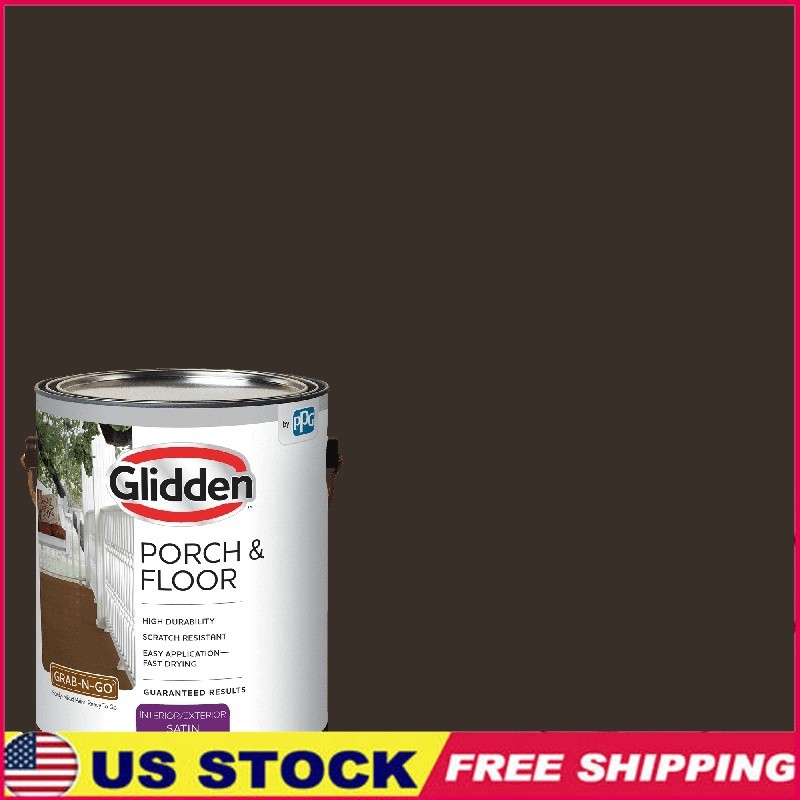 Porch Floor Paint Interior Exterior Durable Scratch Resistant Easy Apply 1 Gal