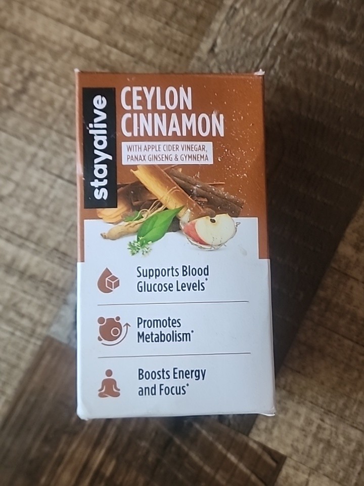 Stay Alive Ceylon Cinnamon 120 Capsules 16060mg