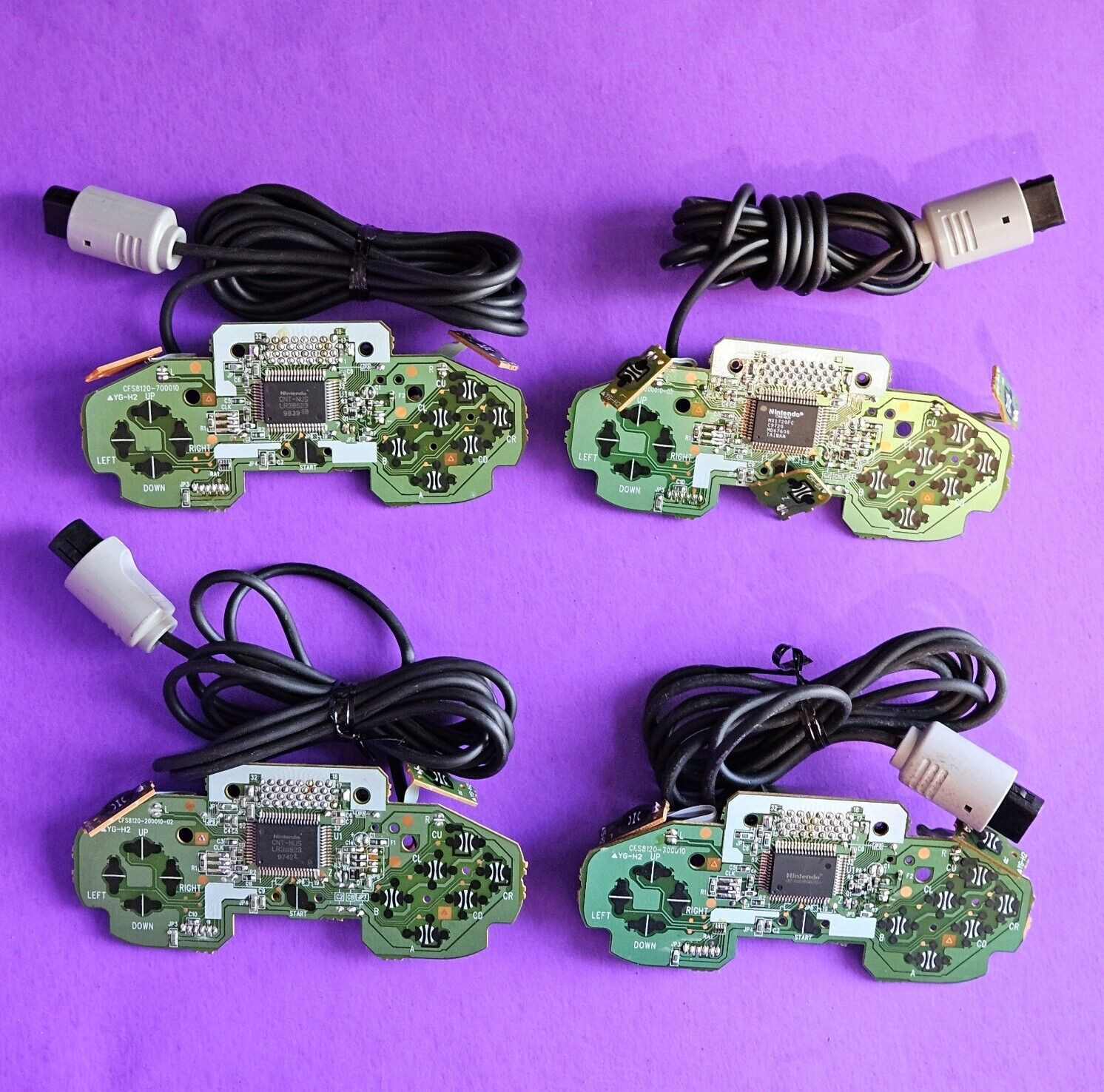 4x Official Nintendo 64 Controller Board Gray AUTHENTIC 👾 OEM N64 Parts NUS-005