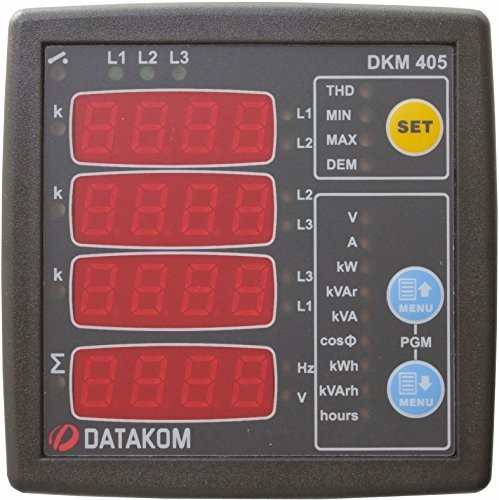 DATAKOM DKM-405 Network Analyzer Multimeter Panel (3 Phase) 170-275V supply