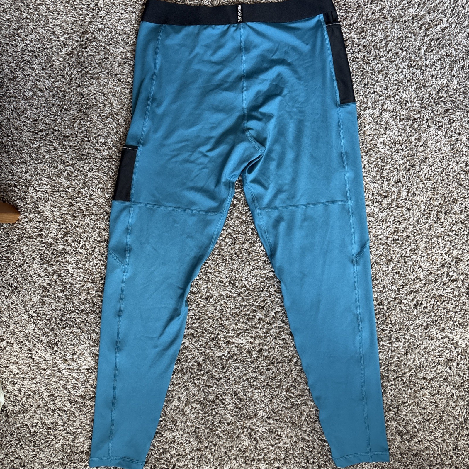 Wolaco Men's Fulton Compression Pants Athletic Running, Size XXL NWOT Pockets