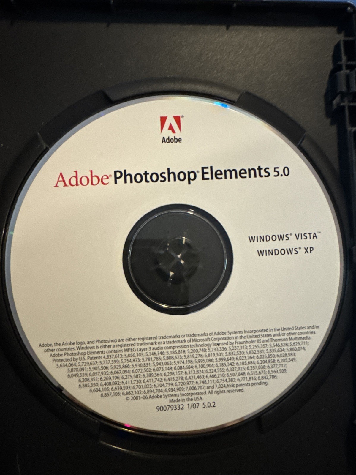 Adobe Photoshop Elements 5.0 + Premiere Elements 3.0 Software w/SN Preowned VG