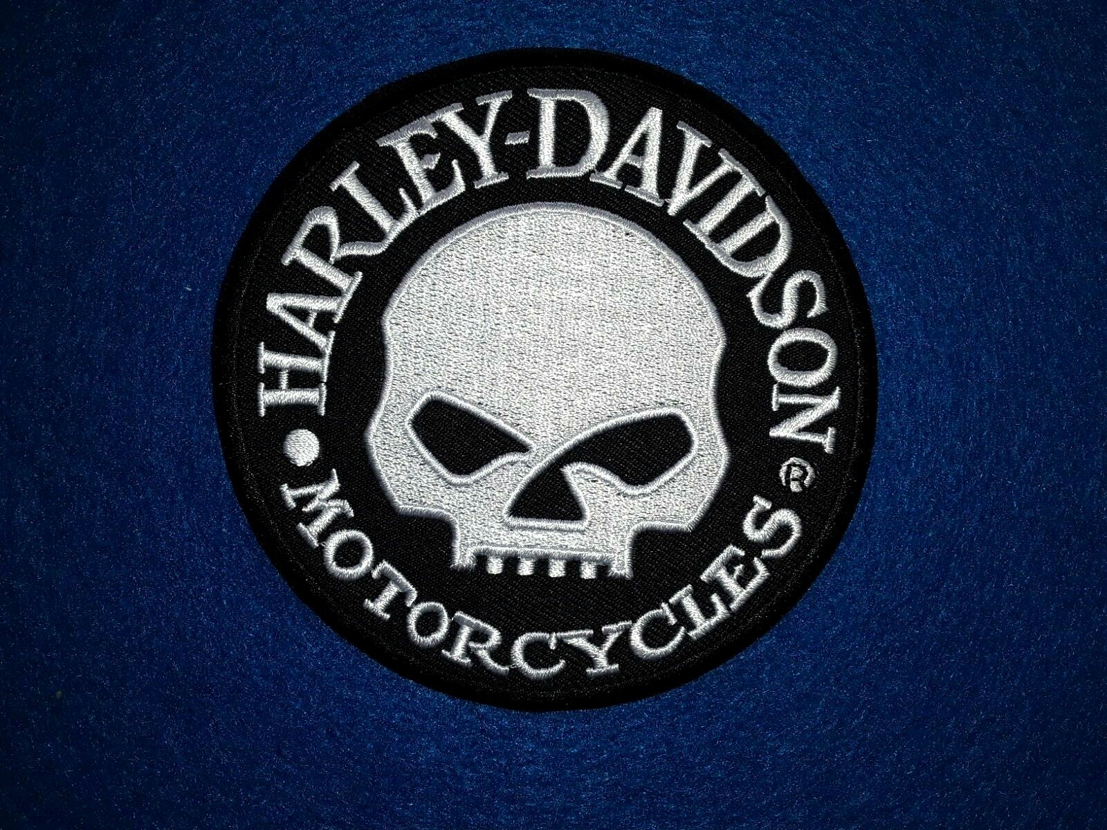 HARLEY DAVIDSON WILLIE G SKULL HUBCAP ROUND 4 In. PATCH SHIPS FREE