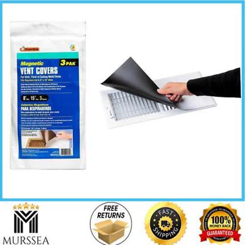 Frost King Magnetic White Vent Covers 8"x15" Floor Wall Ceiling Registers 3 Pack