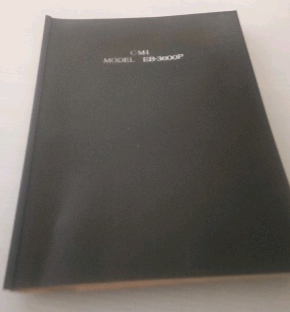Centrifugal & Mechanical Industries C-M-1 Model EB-3600P Operating Manual