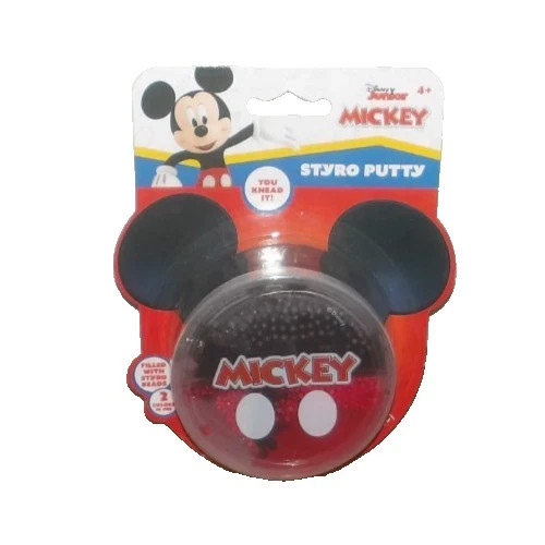 NEW Disney Mickey Mouse Styro Putty styro beads 2 colors knead squish stretch