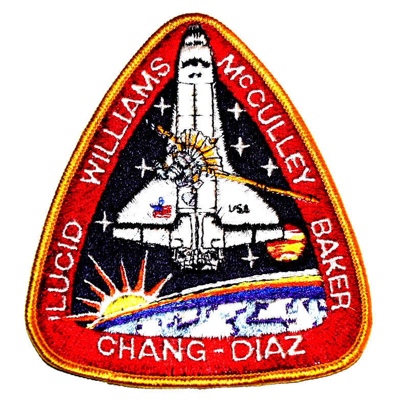 NASA SPACE SHUTTLE ATLANTIS  1989 STS-34 LUCID WILLIAMS KSC FLA VINTAGE Patch 1J