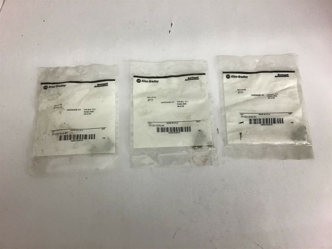 Allen Bradley 77131-015-51 Hardware Kit for 2711 Panel View Lot of 3