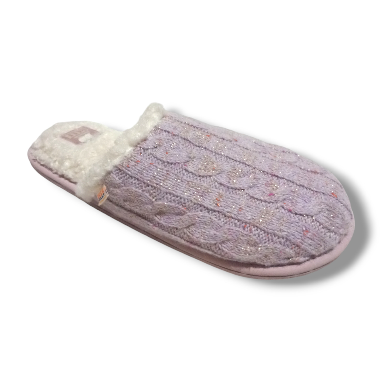 Reef Snuggles Slip On Slippers-Large-US 7/8-Lilac Purple-Faux Fur Lining-Pastel
