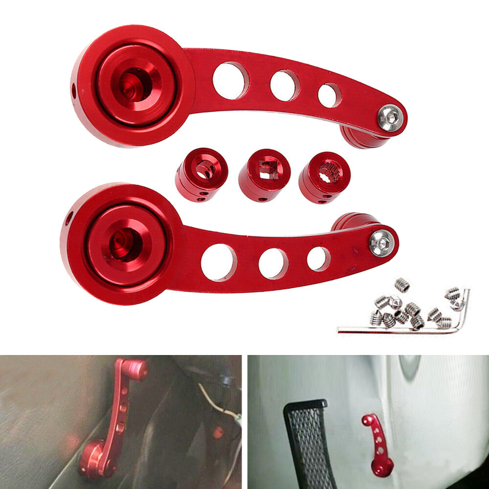 For 1984-2000 Honda Civic Pair Car Manual Window Winder Crank Door Handle Knob D