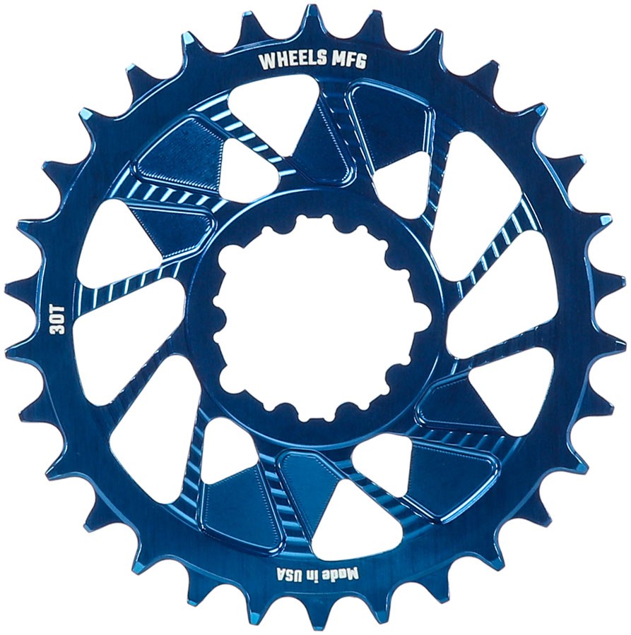 Wheels Manufacturing Direct Mount Chainring - 30t, SRAM 3-Bolt Direct Mount,