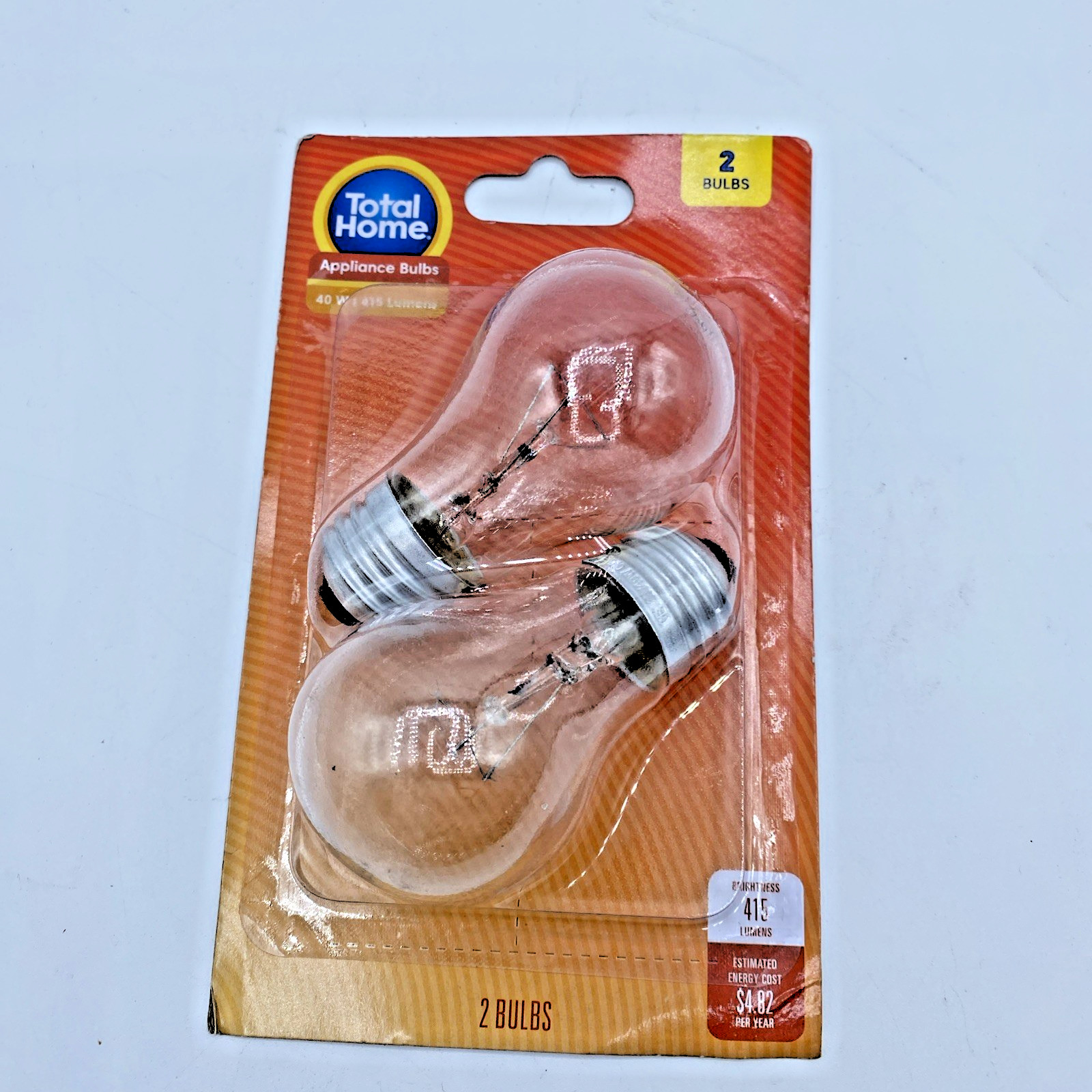Clear Appliance Bulbs 40W A15 Medium Base 40w  2 bulbs Total Home