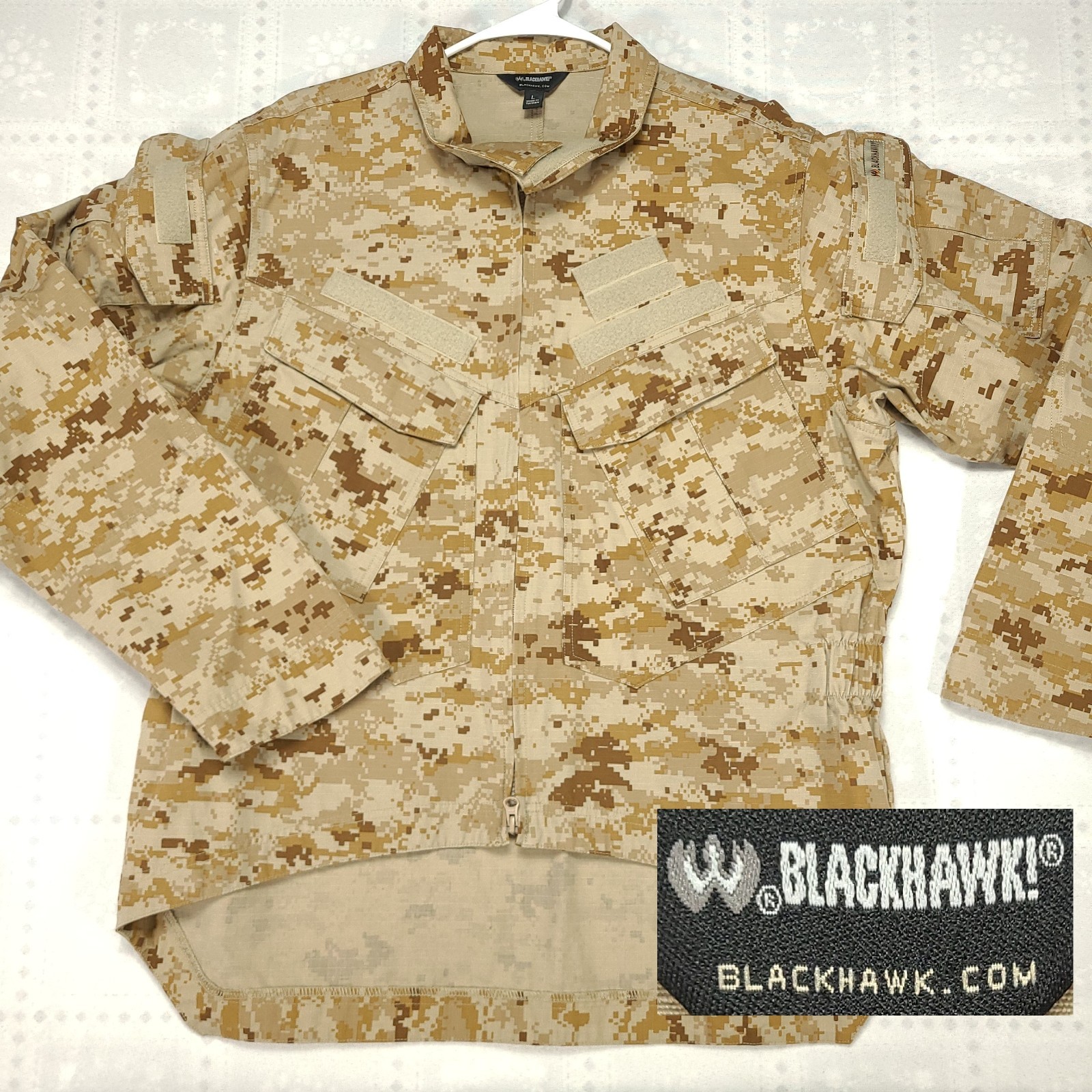 BlackHawk Warrior Wear HPFU V2 Slick Jacket Desert Digital Top Shirt Large NWOT